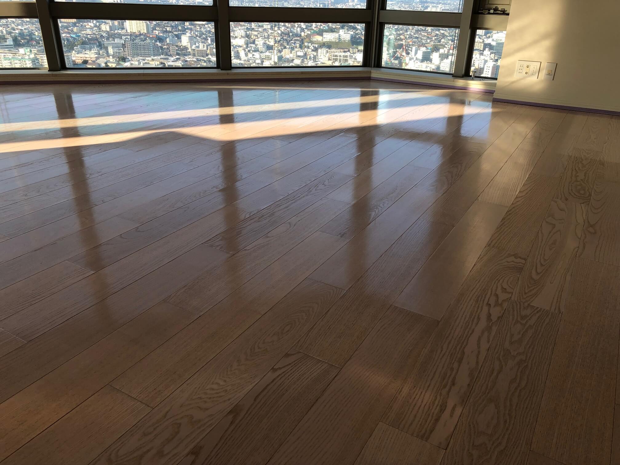coatinghouse-saitama-saitama-shinchikumansion-before フロアコーティング施工事例 施工前|埼玉県さいたま市 ご新築マンション H様邸の床の状態