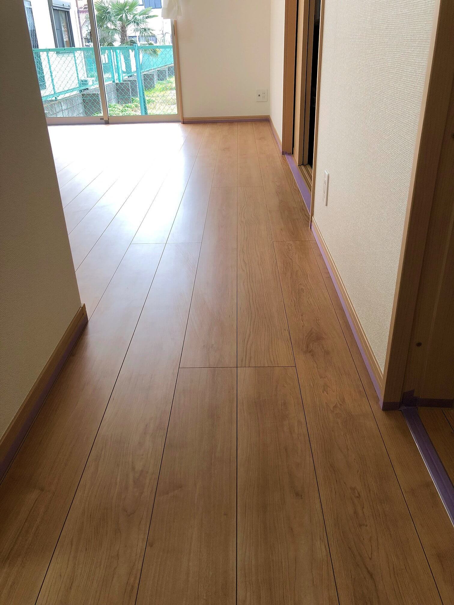 coatinghouse-fukuoka-fukuoka-shinchikukodate-before フロアコーティング施工事例 施工前|福岡県福岡市 ご新築戸建ての床の状態