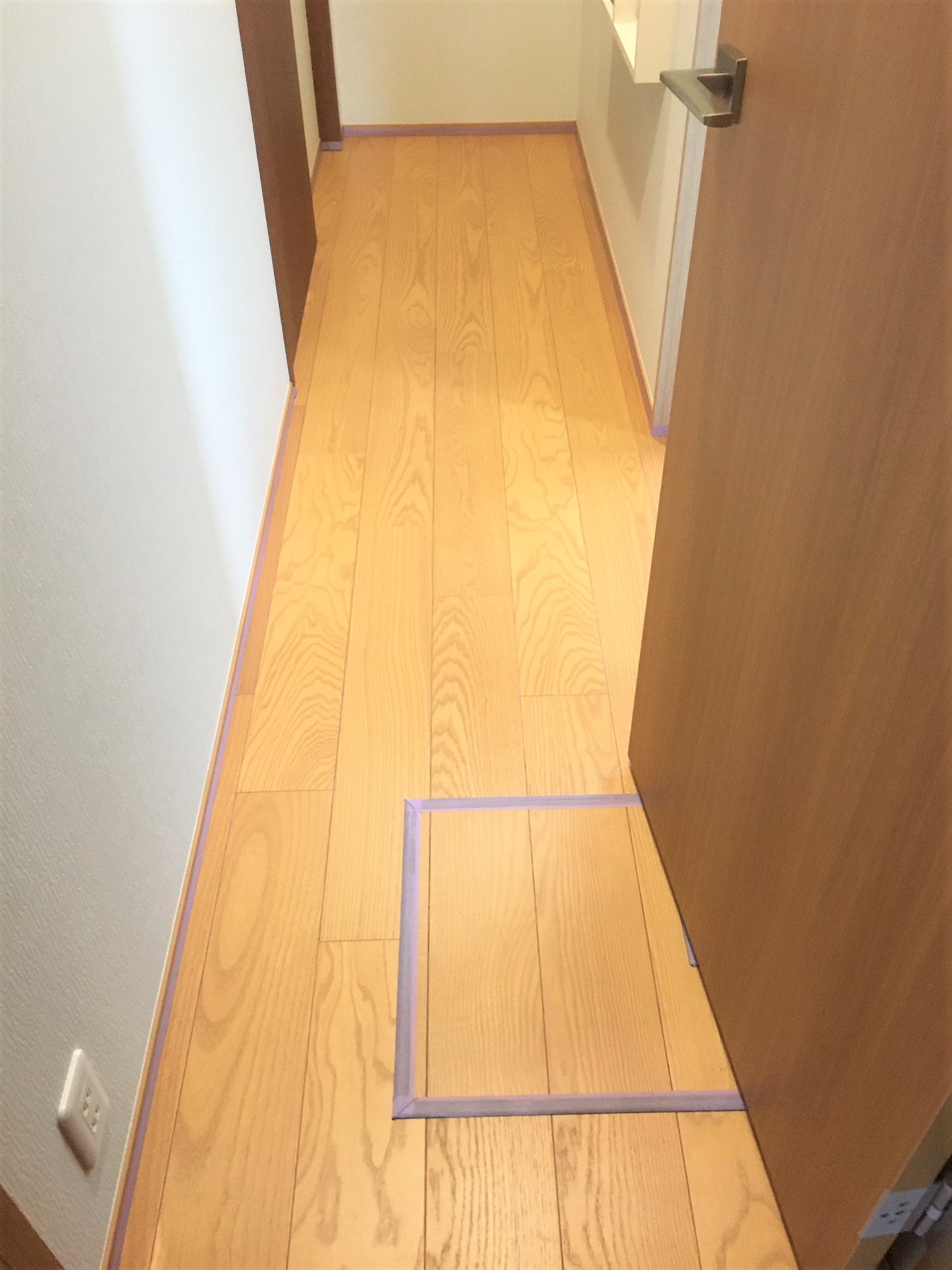 八王子フロアコーティング施工事例 施工前｜東京都八王子市 ご新築戸建て A様邸の床の状態