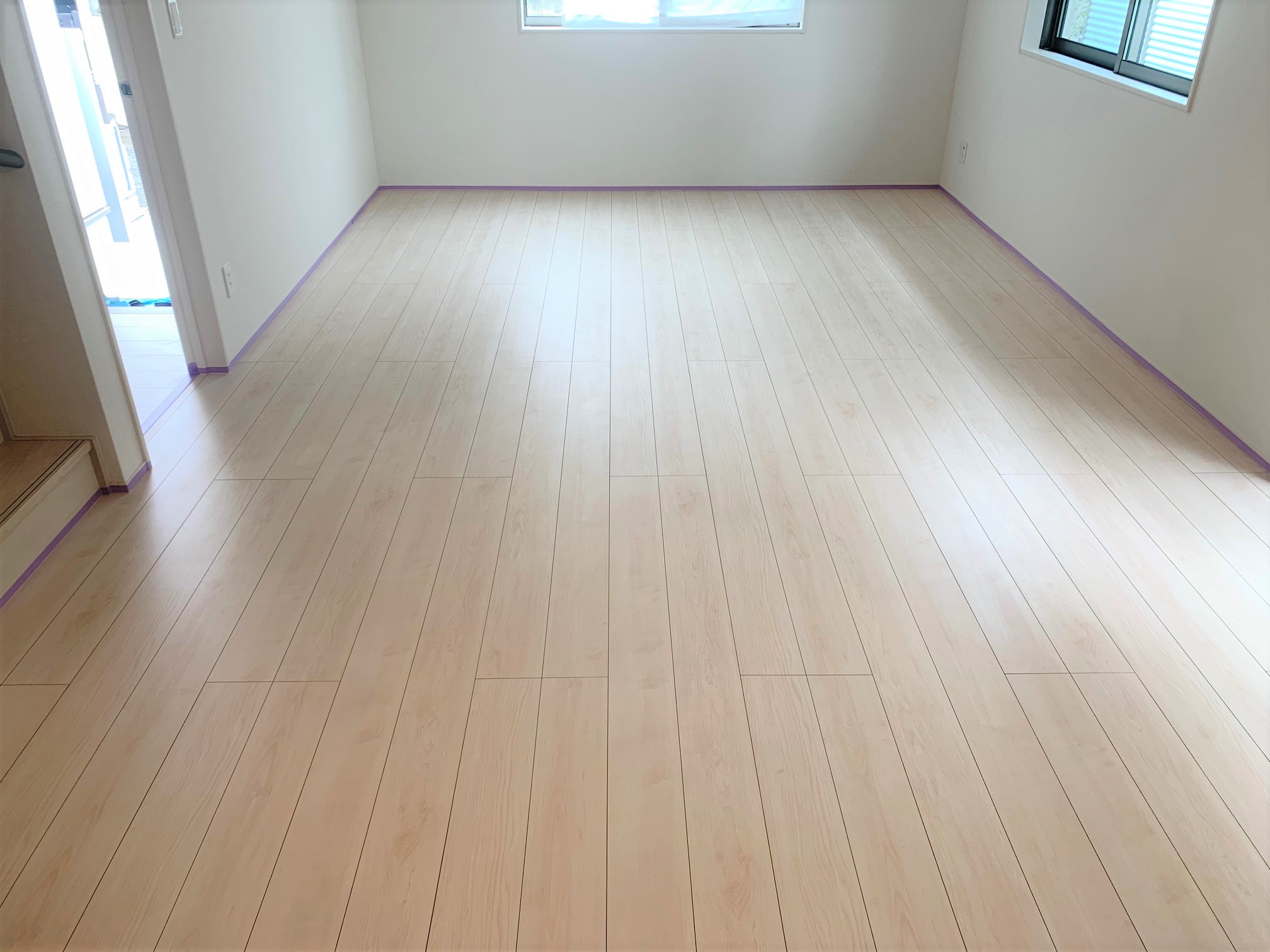 フロアコーティング施工事例 施工前｜東京都杉並区 ご新築戸建て H様邸の床の状態