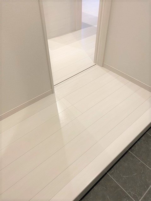 フロアコーティング施工事例 施工後｜埼玉県鶴ヶ島市 ご新築戸建て N様邸 コーティングハウス セラミックガラスフロアコーティング施工済み