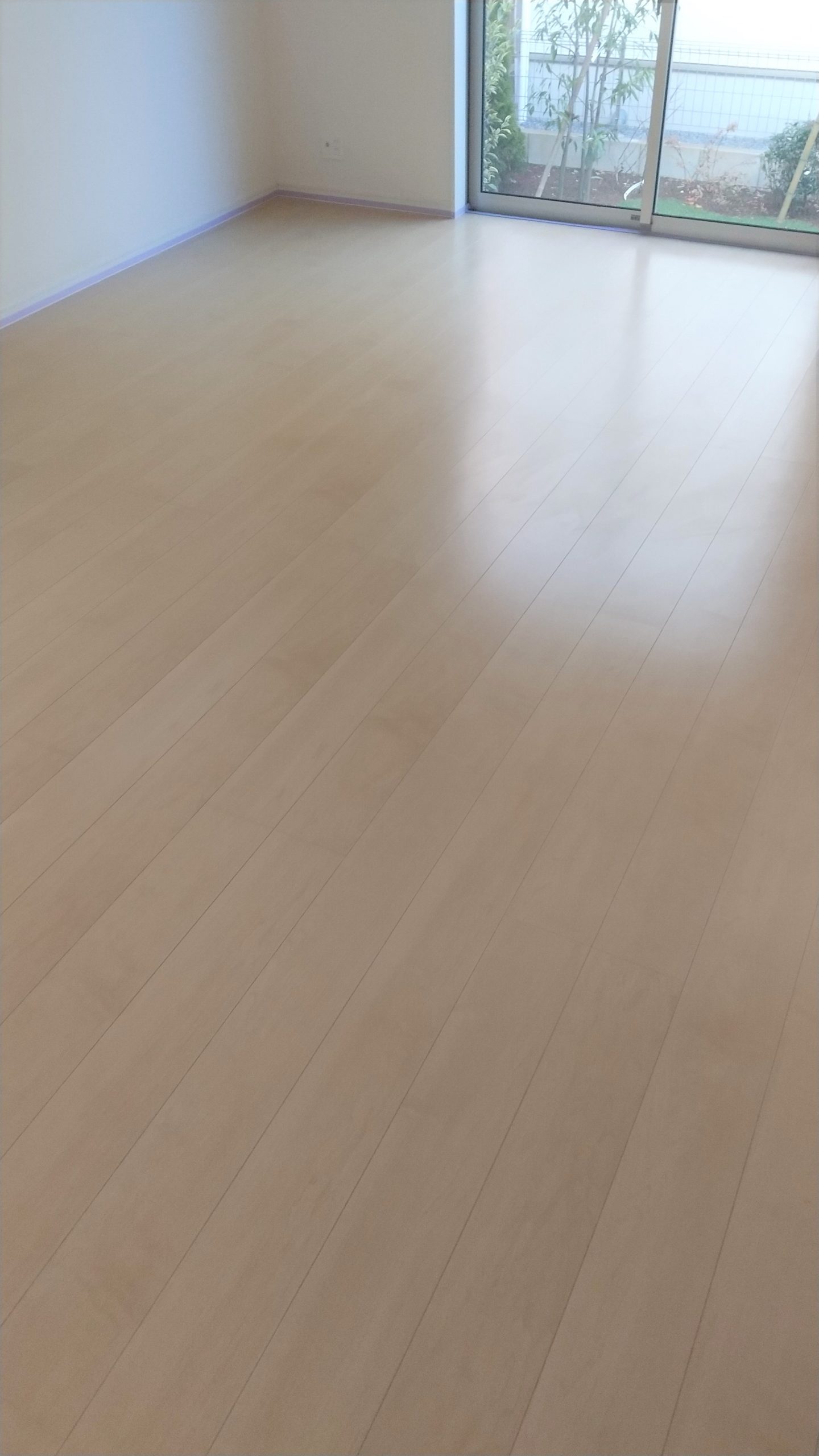 熊本市フロアコーティング施工事例 施工前｜熊本県熊本市 ご新築戸建て W様邸の床の状態