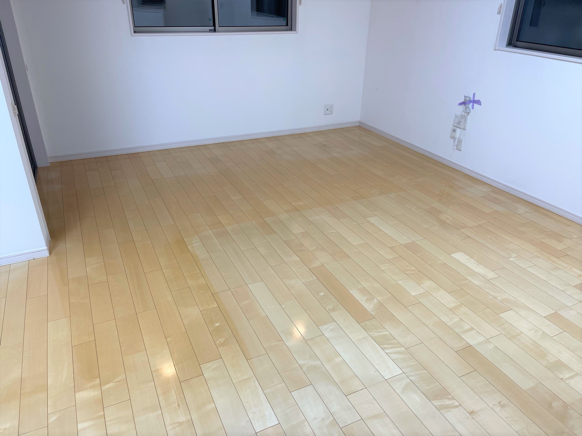 フロアコーティング施工事例 施工前｜神奈川県横浜市 ご入居中戸建て M様邸の床の状態