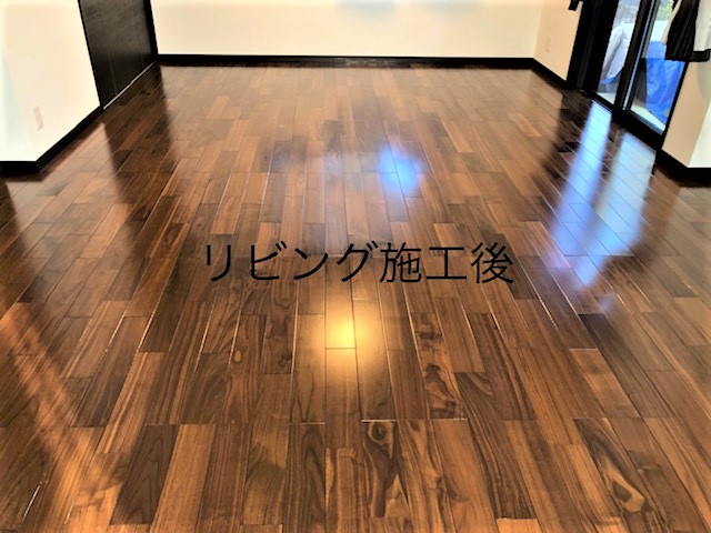 coatinghouse-fukuoka-fukuoka-shinchikukodate-after フロアコーティング施工事例 施工後|福岡県福岡市 ご新築戸建て T様邸 コーティングハウス セラミックガラスフロアコーティング施工済み