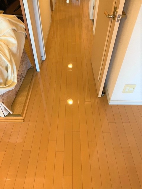 coatinghouse-tokyo-shibuya-chukomansion-after フロアコーティング施工事例 施工後|東京都渋谷区 中古マンション Y様邸 コーティングハウス シリコンフロアコーティング施工済み