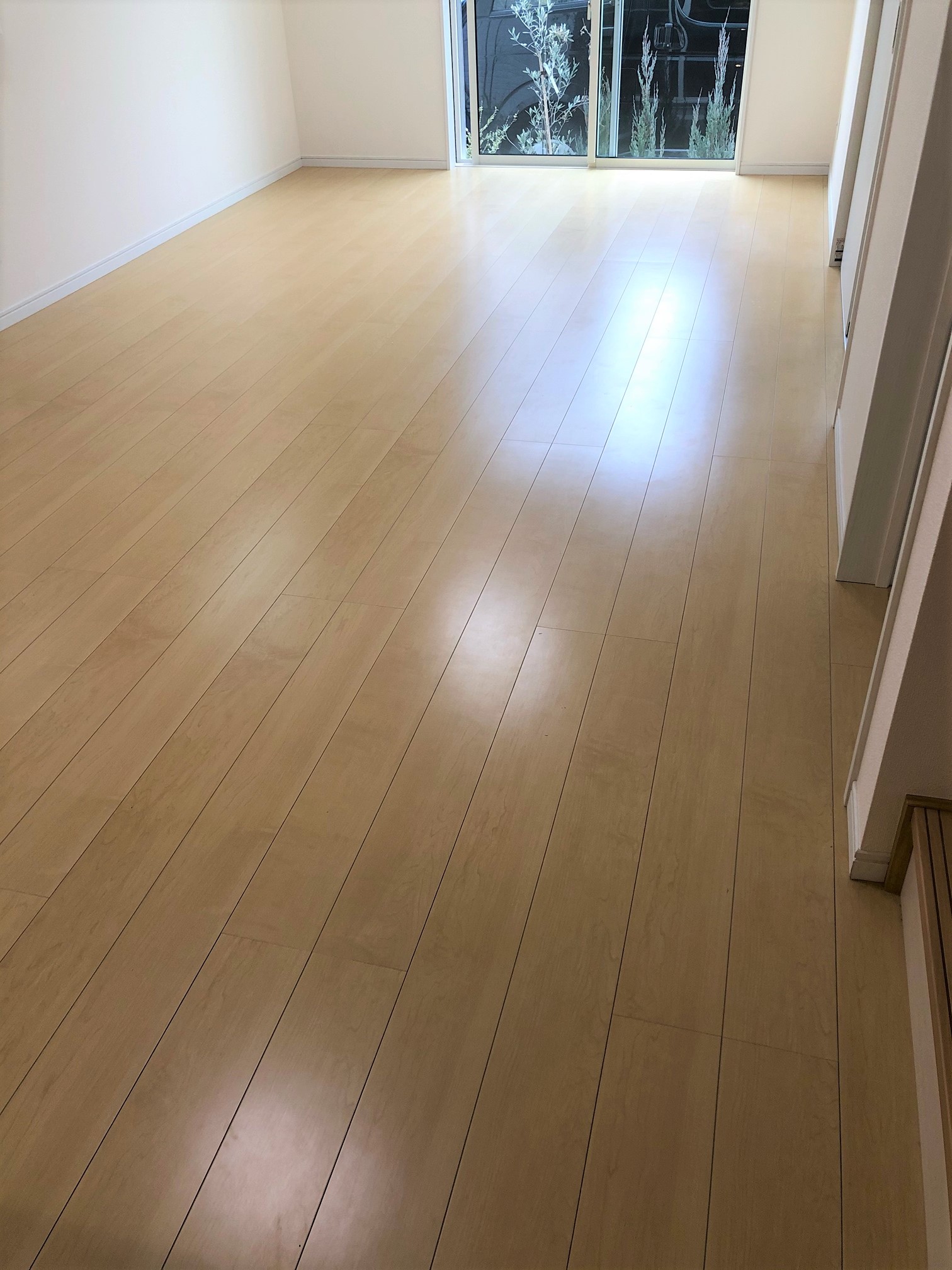 coatinghouse-chiba-kisarazu-shinchikukodate-before フロアコーティング施工事例 施工前|千葉県木更津市 ご新築戸建て F様邸の床の状態