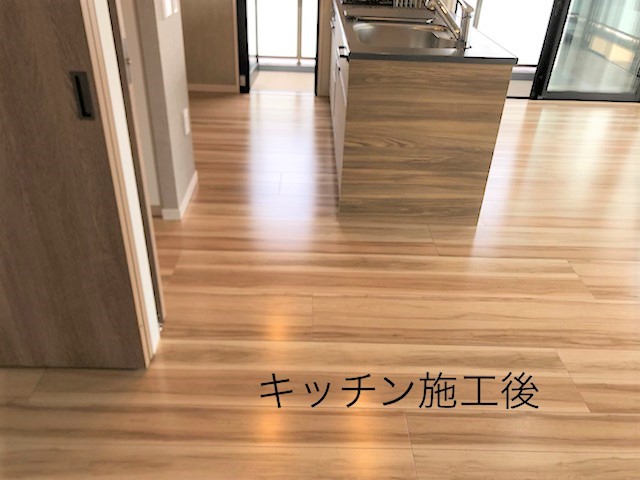 フロアコーティング施工事例 施工後｜東京都武蔵野市 ご新築マンション T様邸 コーティングハウス セラミックガラスフロアコーティング施工済み