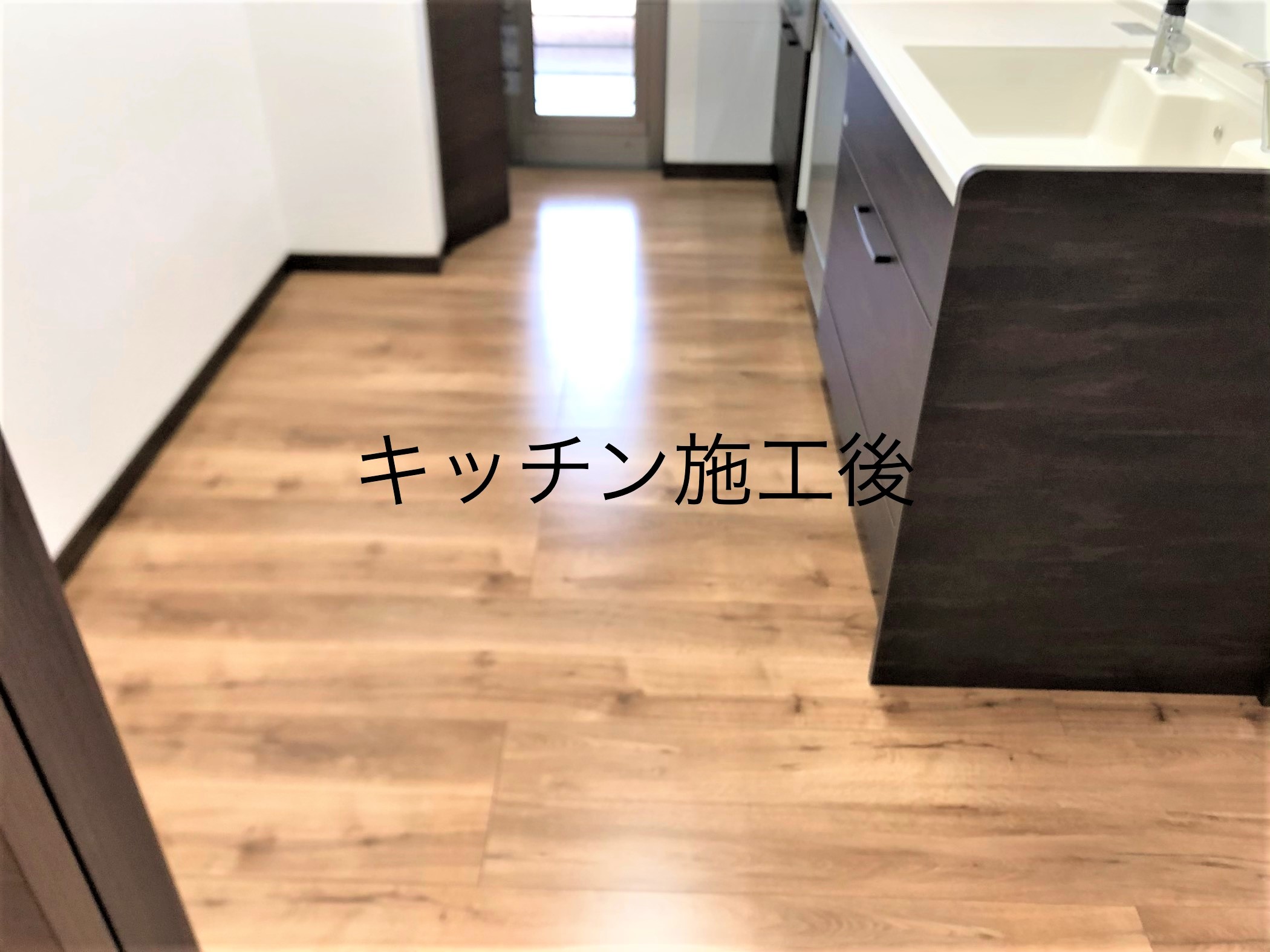 フロアコーティング施工事例 施工後｜福岡県北九州市 ご新築戸建て M様邸 コーティングハウス セラミックガラスフロアコーティング施工済み