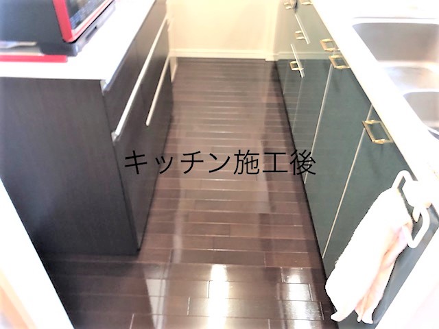 フロアコーティング施工事例 施工後｜東京都江東区 ご入居中マンション J様邸 コーティングハウス シリコンフロアコーティング施工済み