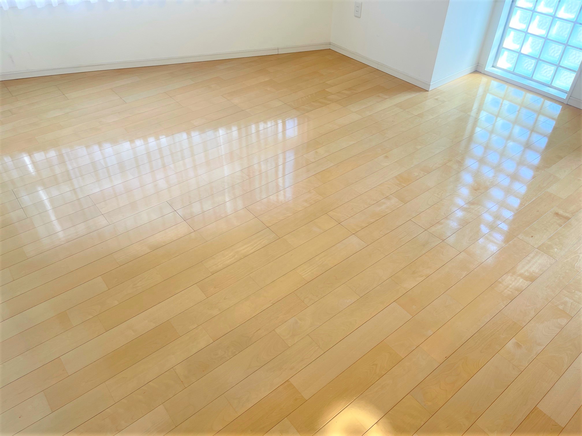 coatinghouse-fukuoka-fukuoka-shinchikukodate-after フロアコーティング施工事例 施工後|福岡県福岡市 ご新築戸建て S様邸 コーティングハウス シリコンフロアコーティング施工済み