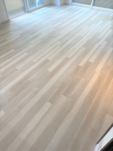 フロアコーティング施工事例 施工後｜東京都大田区 ご新築マンション I様邸 コーティングハウス セラミックガラスフロアコーティング施工済み