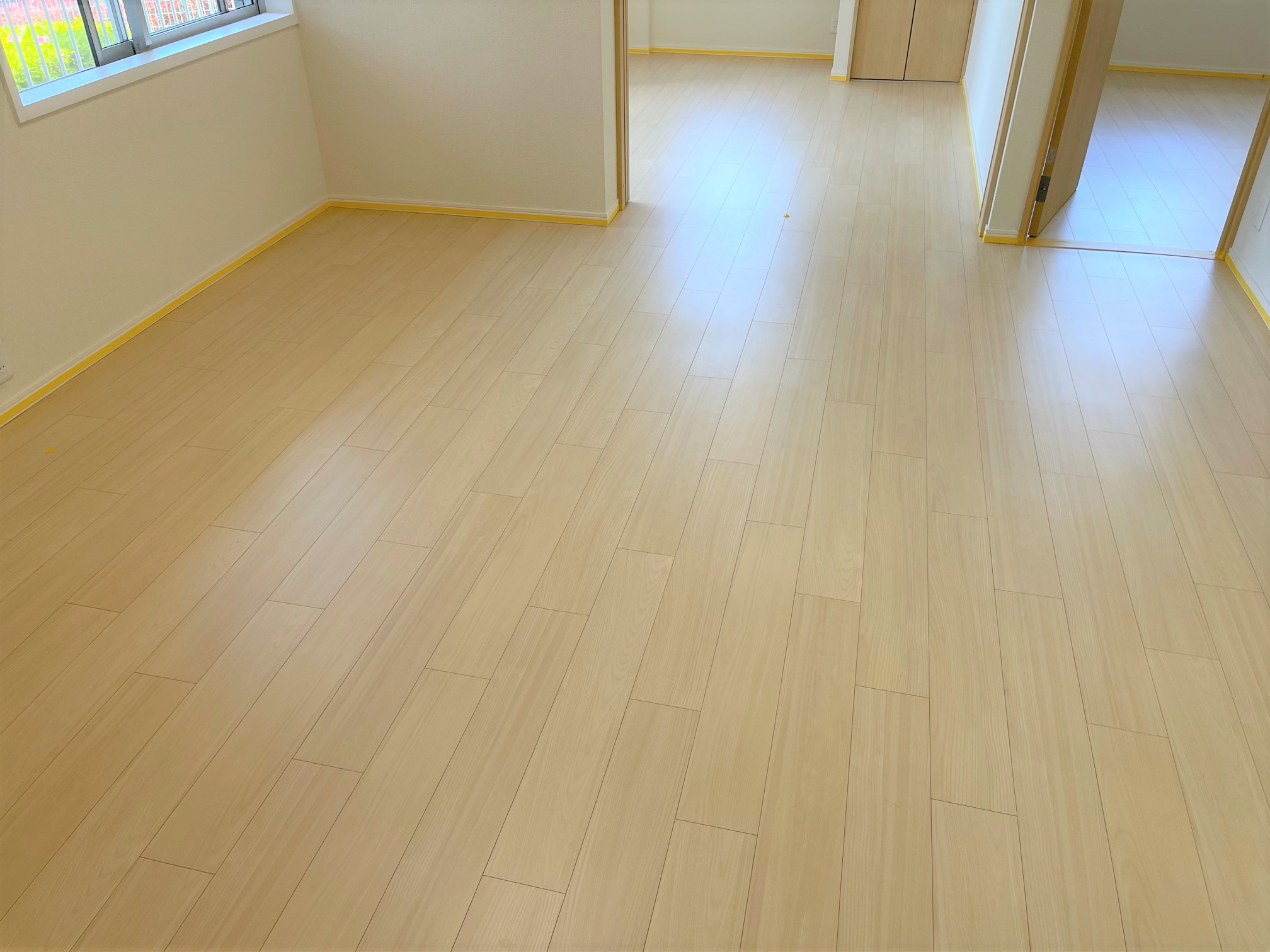 フロアコーティング施工事例 施工前｜神奈川県平塚市 ご新築戸建て G様邸の床の状態