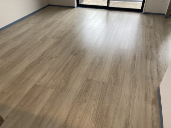 セラミックガラスフロアコーティング光沢_施工前