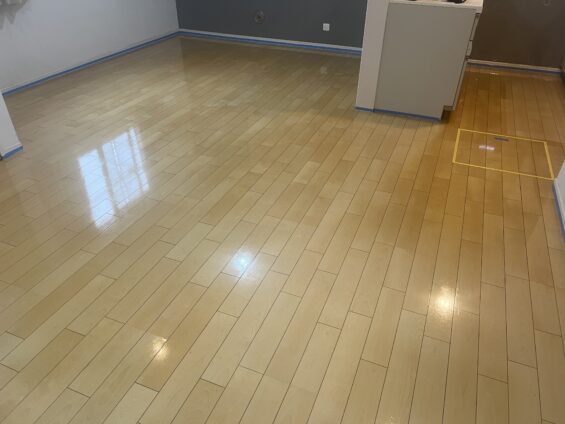 シリコンフロアコーティング_施工後