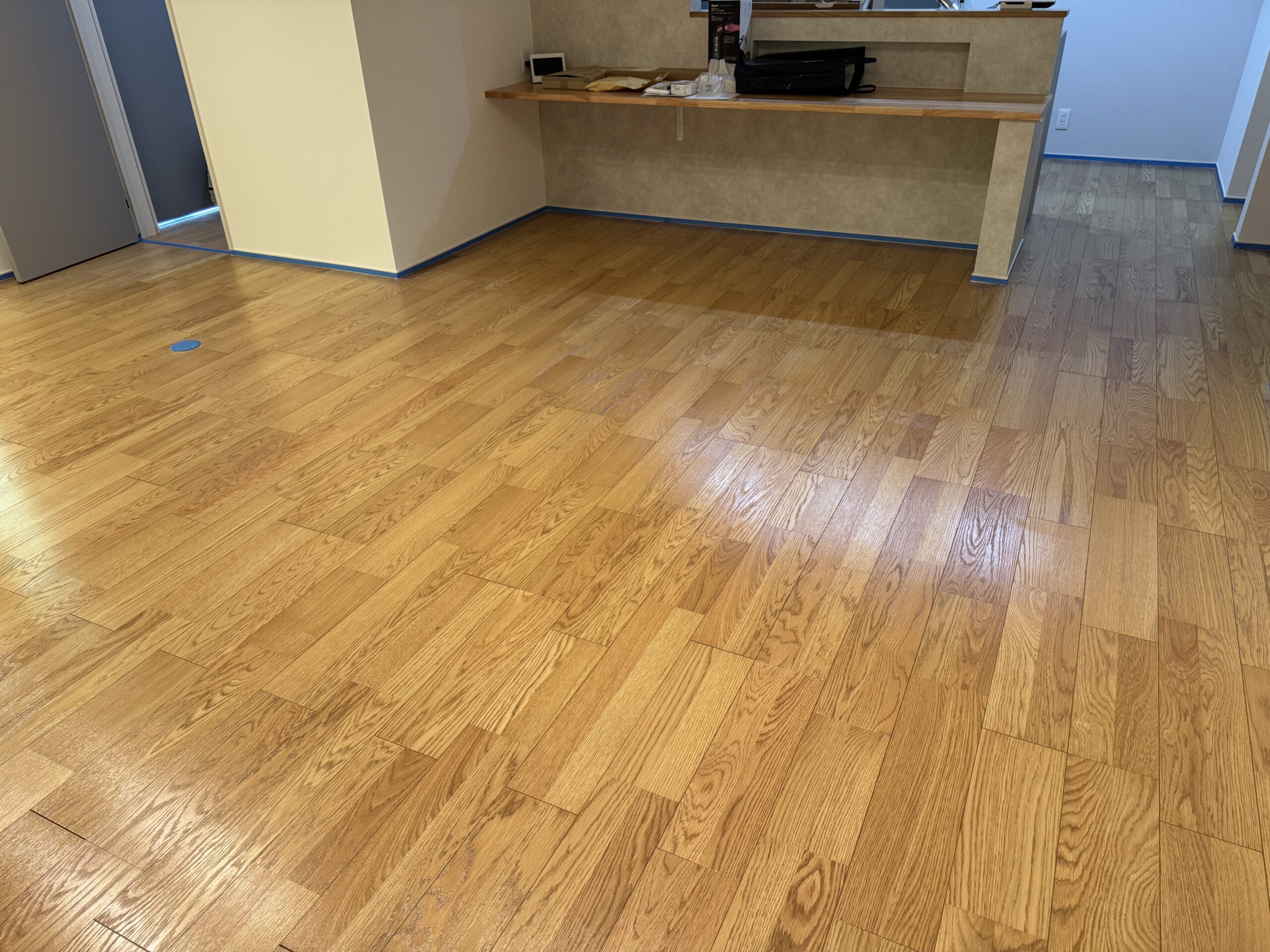 coatinghouse-fukuoka-kitakyushu-shinchikukodate-before フロアコーティング施工事例 施工前|福岡県北九州市 ご新築戸建て S様邸の床の状態