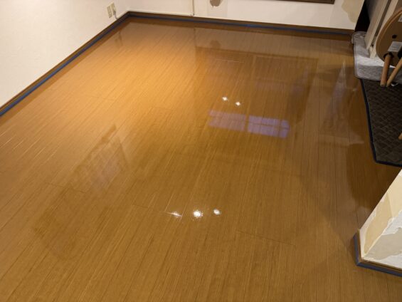 シリコンフロアコーティング_施工後
