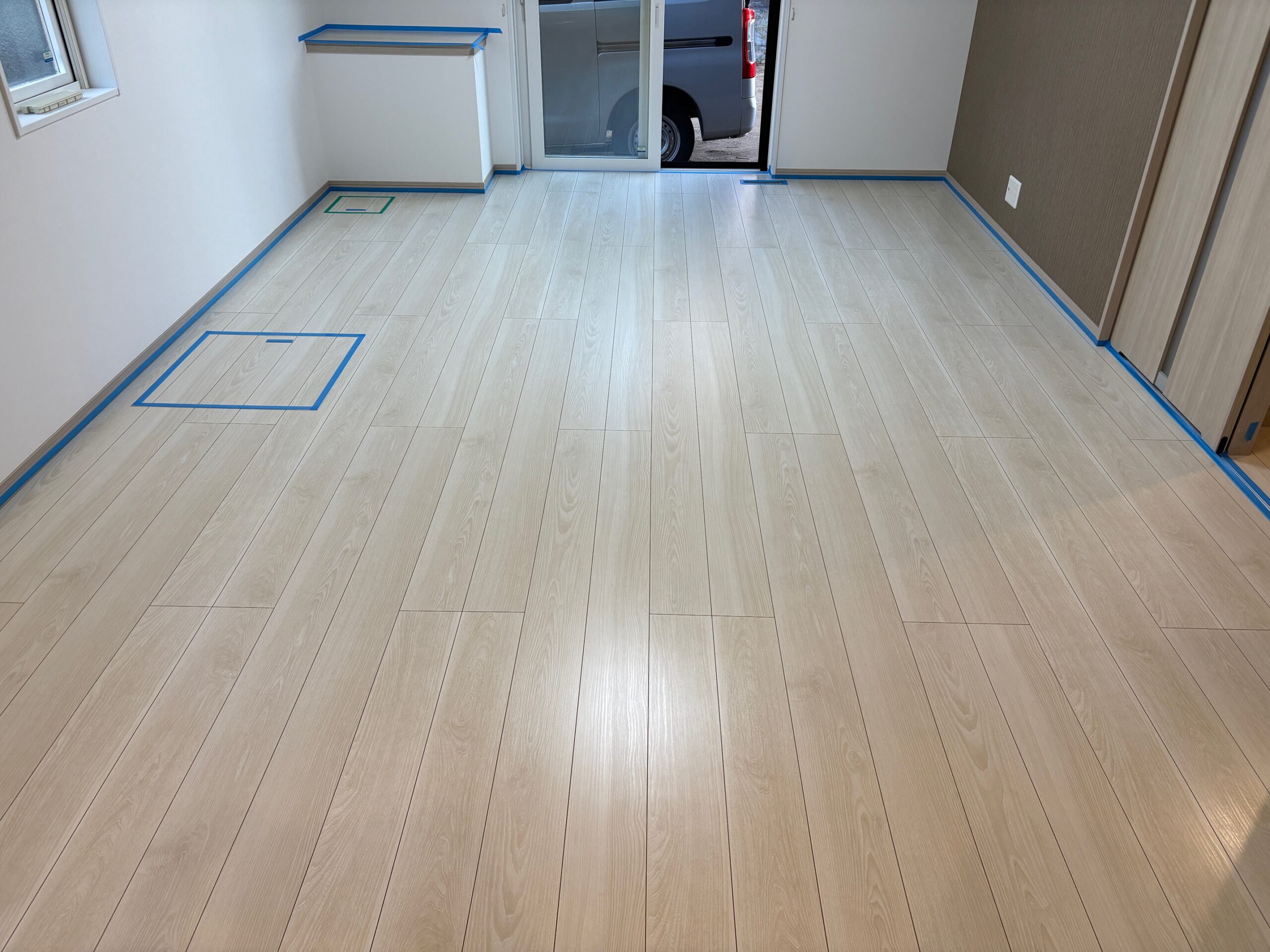 フロアコーティング施工事例 施工後｜千葉県成田市 ご新築戸建て Y様邸 コーティングハウス セラミックガラスフロアコーティング施工済み