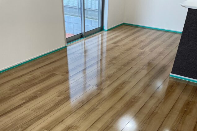 ガラスフロアコーティング_施工後