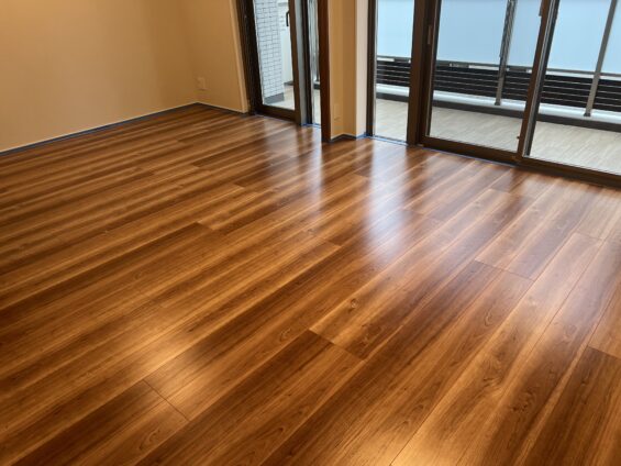 セラミックガラスフロアコーティング光沢_施工後