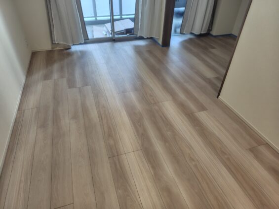 セラミックガラスフロアコーティング光沢_施工前