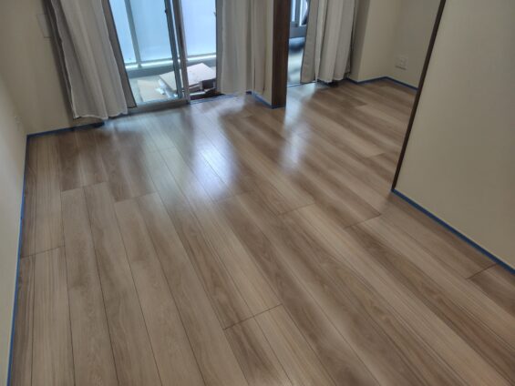 セラミックガラスフロアコーティング光沢_施工後