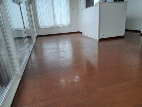 シリコンフロアコーティング_施工前