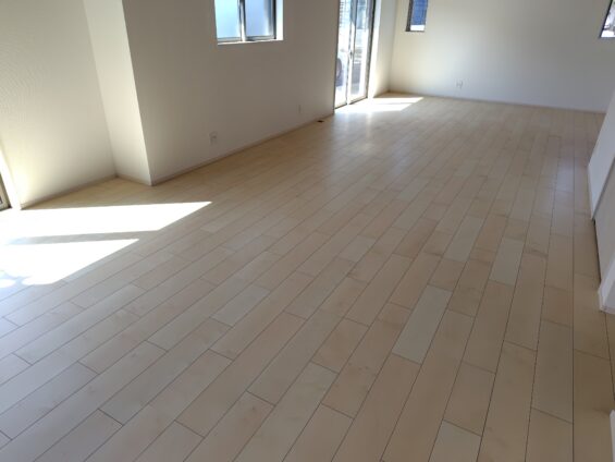 セラミックガラスフロアコーティング光沢_施工前