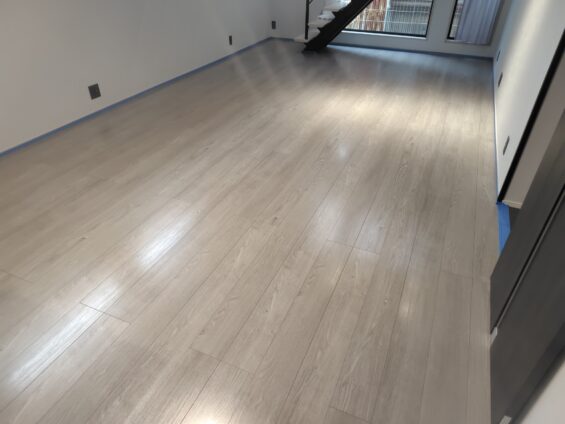 セラミックガラスフロアコーティング光沢_施工後