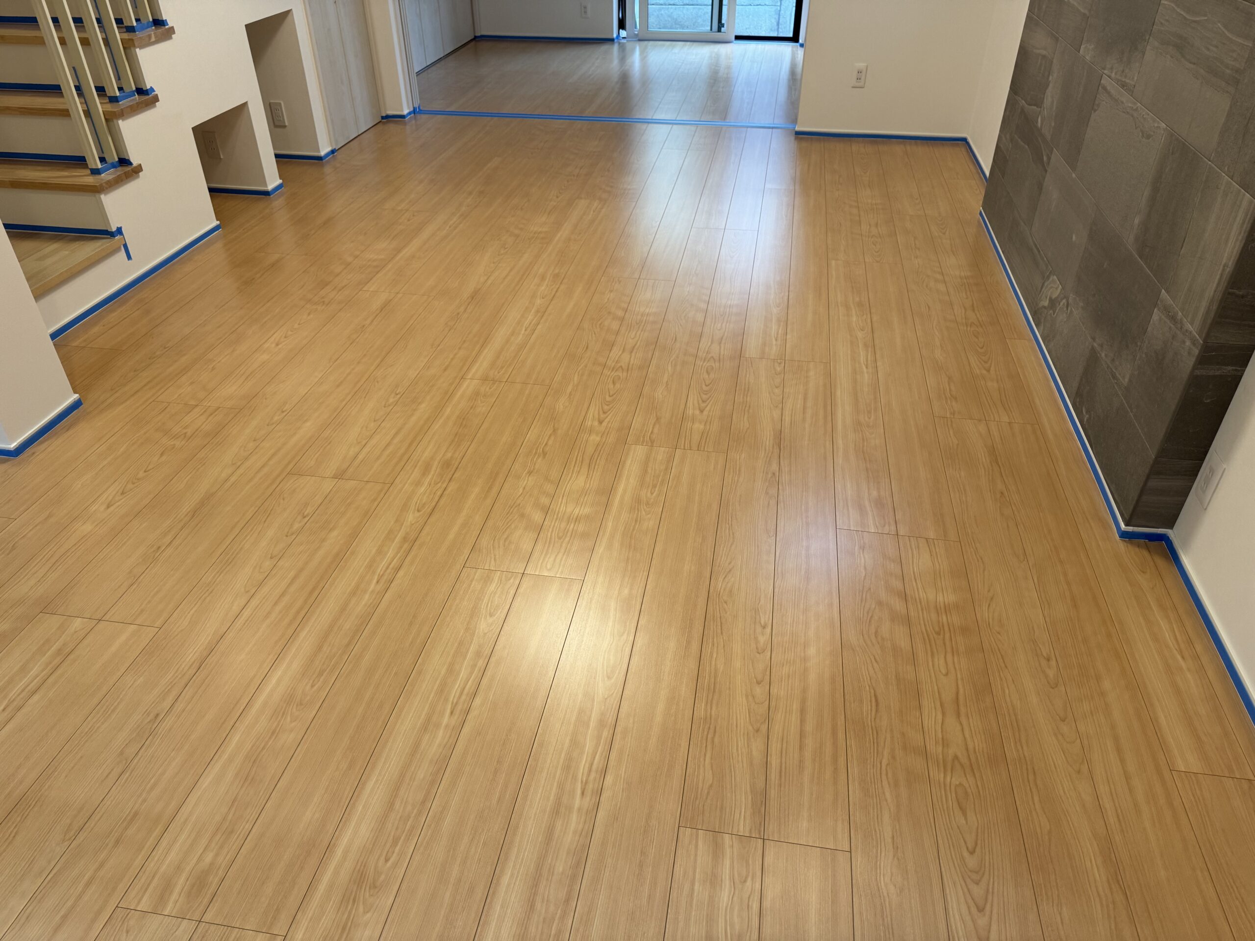 coatinghouse-tokyo-nerima-shinchikukodate-after フロアコーティング施工事例 施工後|東京都練馬区 ご新築戸建て K様邸 コーティングハウス セラミックガラスフロアコーティング施工済み