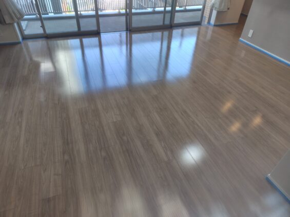 シリコンフロアコーティング_施工後