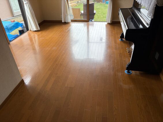 シリコンフロアコーティング_施工前