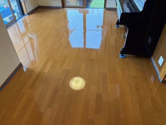 シリコンフロアコーティング_施工後