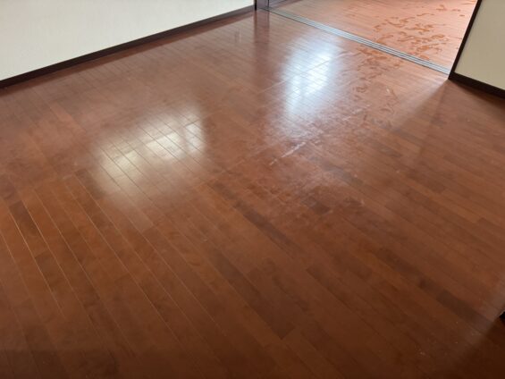 シリコンフロアコーティング_施工前