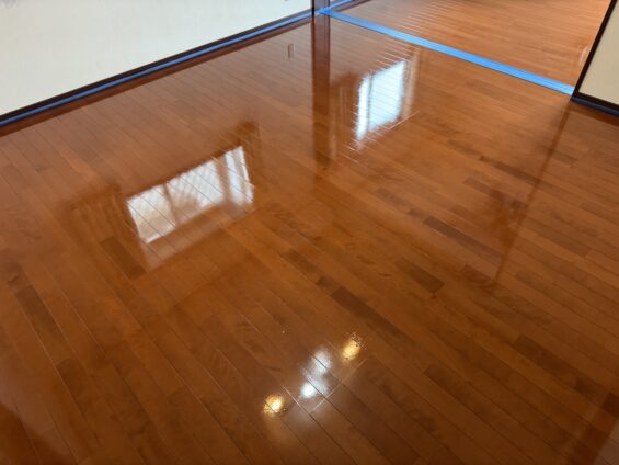 シリコンフロアコーティング_施工後