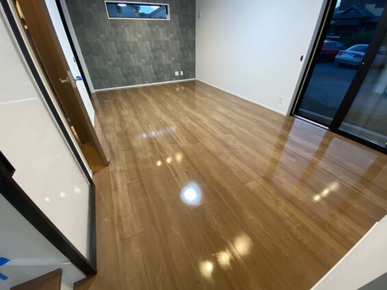 シリコンフロアコーティング_施工後
