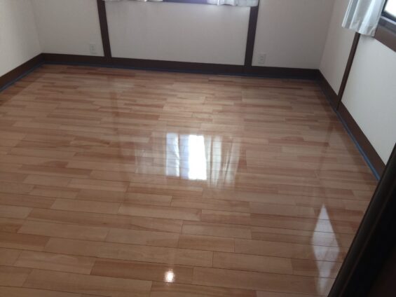 ワンニャンすべらんフロアコーティング_施工前