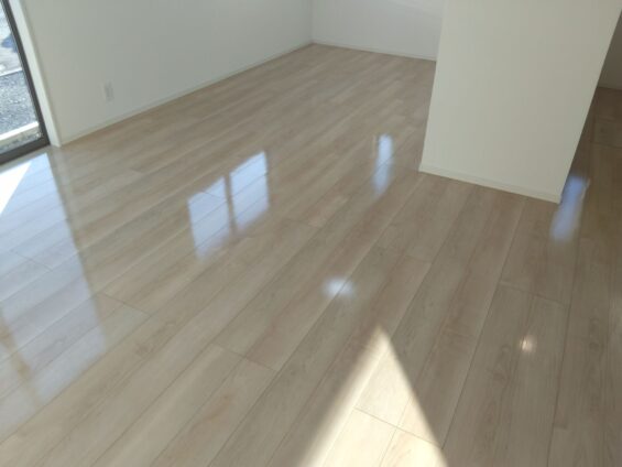 福岡市フロアコーティング施工事例 施工後｜福岡県福岡市 ご新築戸建て L様邸 コーティングハウス シリコンフロアコーティング施工済み