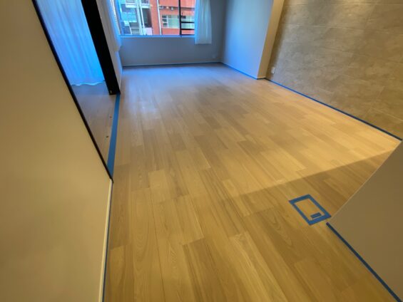 セラミックガラスフロアコーティング(微光沢)_施工前
