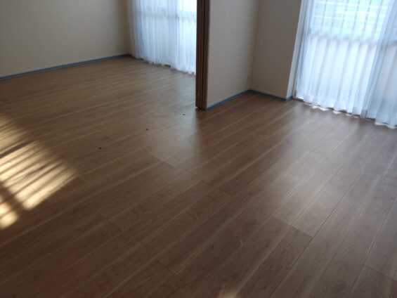 横浜市フロアコーティング施工事例 施工前|神奈川県横浜市 中古マンション Y様邸の床の状態