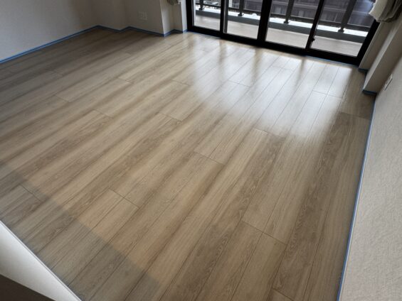 仙台市フロアコーティング施工事例 施工後|宮城県仙台市 ご新築マンション K様邸 コーティングハウス セラミックガラスフロアコーティング施工済み