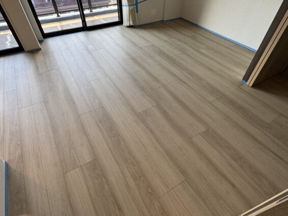 仙台市フロアコーティング施工事例 施工前|宮城県仙台市 ご新築マンション H様邸の床の状態