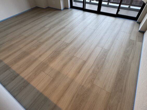 仙台市フロアコーティング施工事例 施工前|宮城県仙台市 ご新築マンション K様邸の床の状態