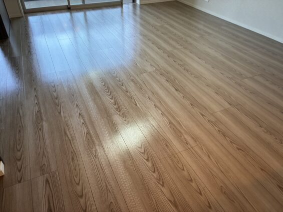 和光市フロアコーティング施工事例 施工後|埼玉県和光市 ご新築マンション O様邸 コーティングハウス セラミックガラスフロアコーティング施工済み