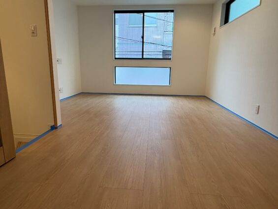 文京区フロアコーティング施工事例 施工前|東京都文京区 ご新築戸建て J様邸の床の状態