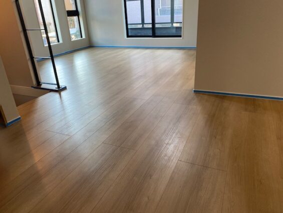 江戸川フロアコーティング施工事例 施工前|東京都江戸川区 ご新築戸建て K様邸の床の状態