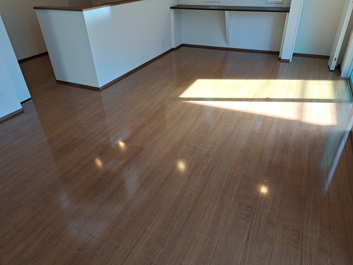 coatinghouse-tokyo-hino-shinchikukodate-after フロアコーティング施工事例 施工後|東京都日野市 ご新築戸建て T様邸 コーティングハウス シリコンフロアコーティング施工済み