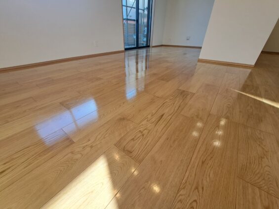 三鷹市フロアコーティング施工事例 施工後|東京都三鷹市 ご新築戸建て S様邸 コーティングハウス セラミックガラスフロアコーティング施工済み