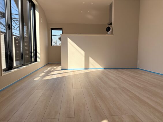 杉並区フロアコーティング施工事例 施工前|東京都杉並区 ご新築マンション K様邸の床の状態