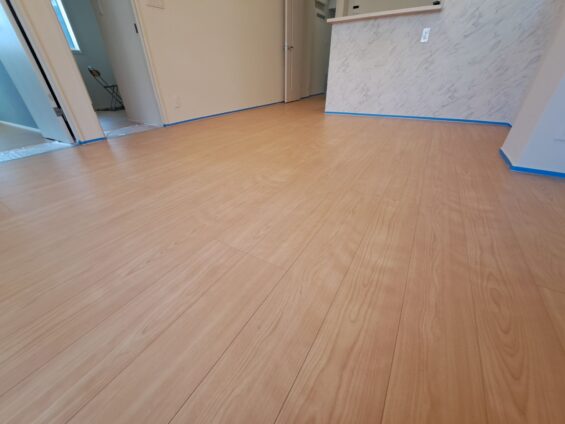 墨田区フロアコーティング施工事例 施工前｜東京都墨田区 ご新築マンション H様邸の床の状態