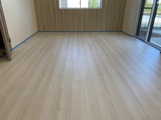 立川市フロアコーティング施工事例 施工前|東京都立川市 ご新築戸建て N様邸の床の状態